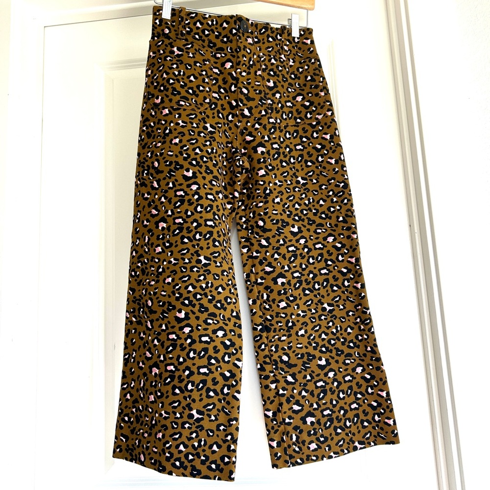 Anthropology Maeve The Colette Cropped Wide Leg Pants